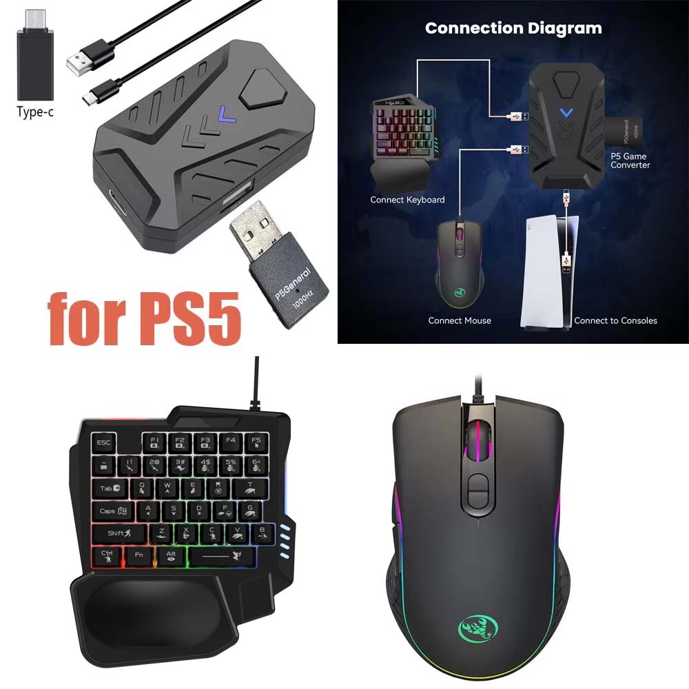 Gaming Console Latest - PS5 게임용 키보드 마우스 콤보 USB