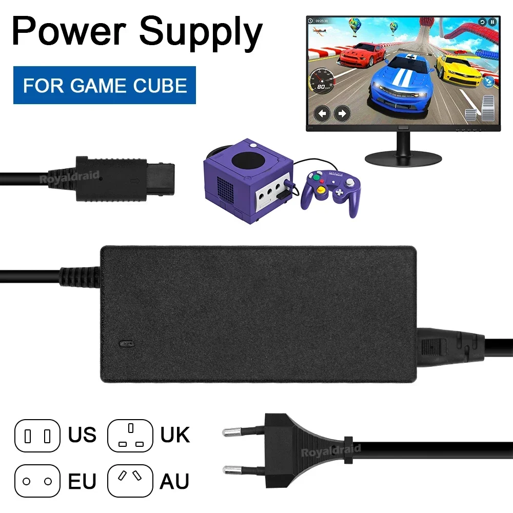 Gaming Console Buttons - EU/미국/영국/호주형 플러그 AC 어댑터, 게임큐브 비디오