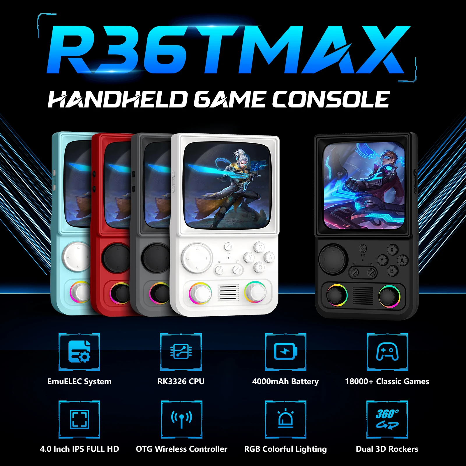 AISLPC R40 휴대용 게임 콘솔, EmuEMEC  - Gaming Console Under 5000 리뷰 및 가격