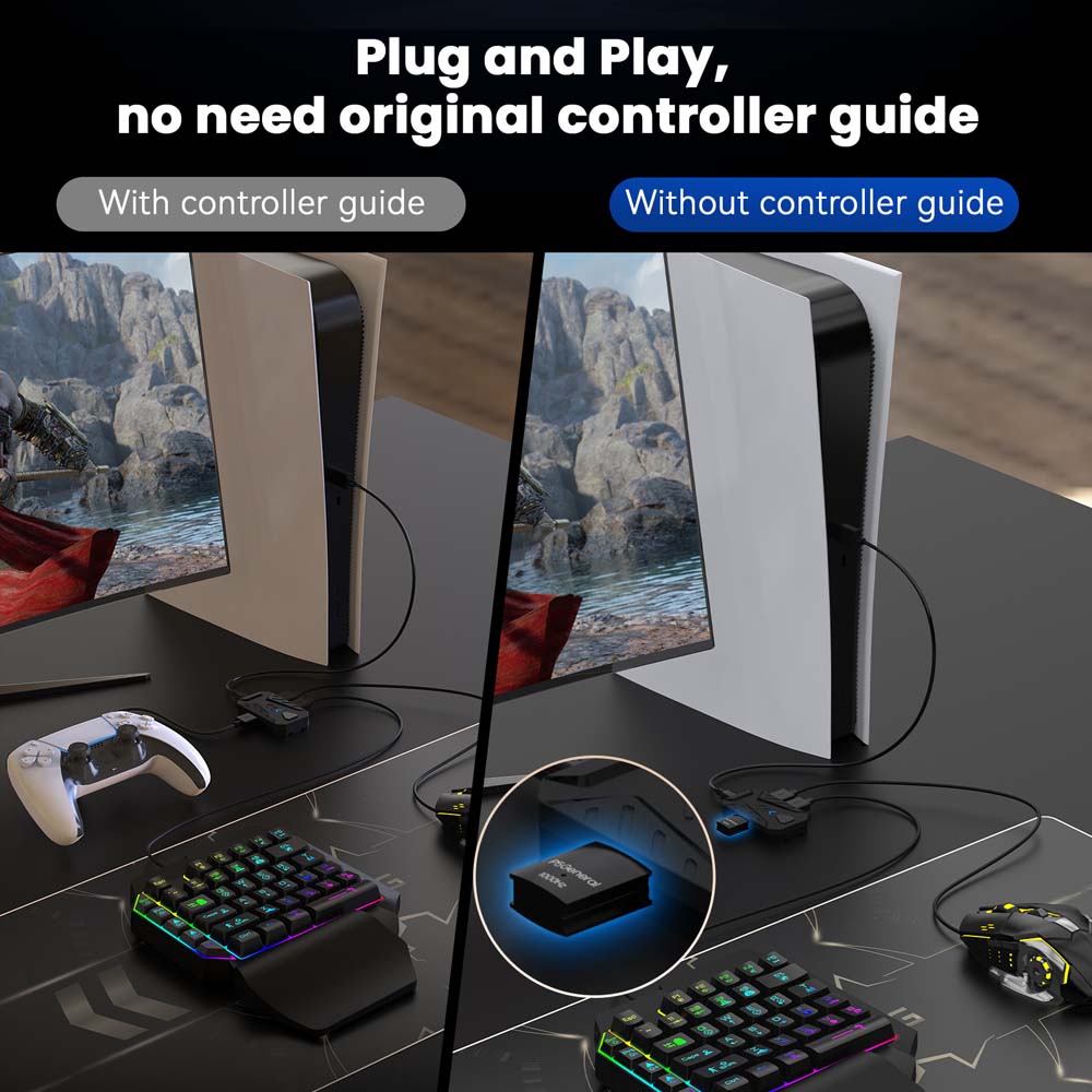 PS5 게임용 키보드 마우스 콤보 USB 타입 C 컨버 - Gaming Console Latest 리뷰 및 가격