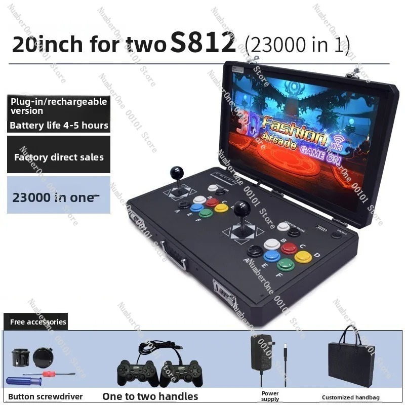 휴대용 레트로 아케이드 게임 콘솔, 듀얼 조이스틱 컨트 - Gaming Console Tv 리뷰 및 가격