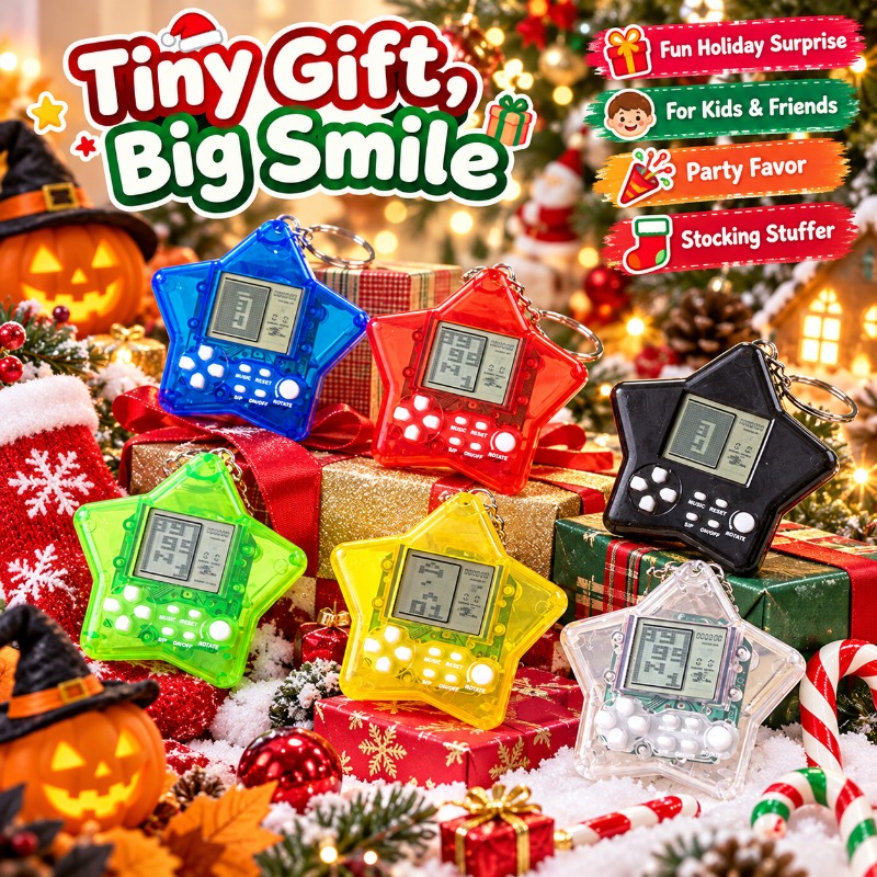 클래식 레트로 테트리스 게임기, 미니 휴대용 게임 콘솔 - Gaming Console Keychain 리뷰 및 가격