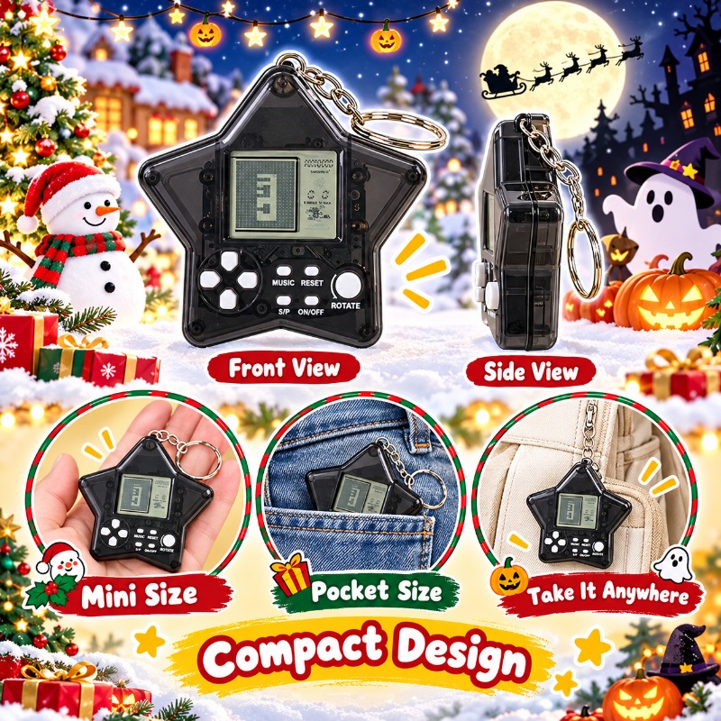 클래식 레트로 테트리스 게임기, 미니 휴대용 게임 콘솔 - Gaming Console Keychain 리뷰 및 가격